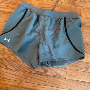 Under Armour Black and Gray HeatGear Shorts